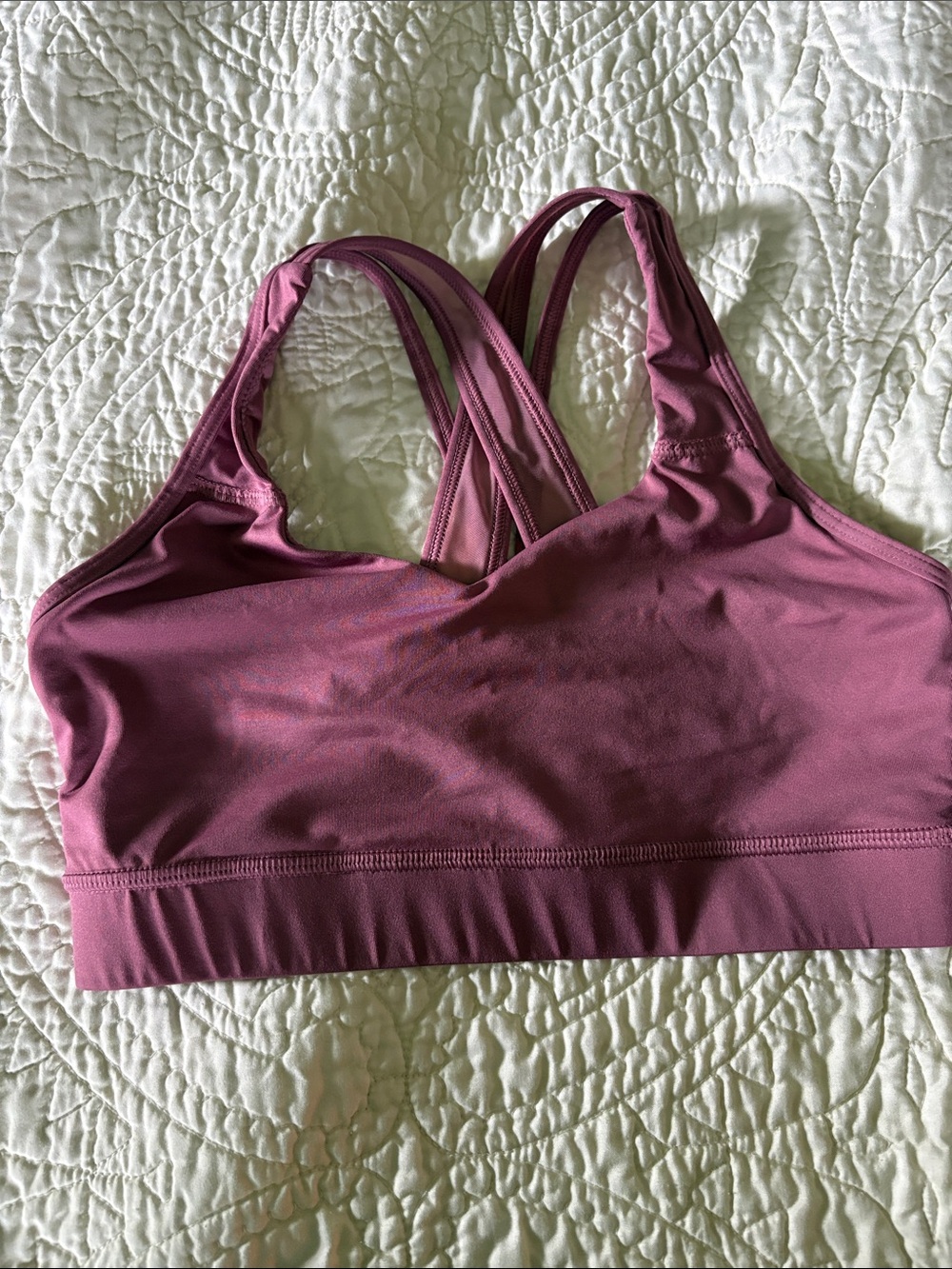 Avia Mauve Crossback Sports Bra